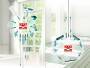 Leifheit Starter Set Fenster/Bad zum Wannen und Fenster Putzen, dreiteiliges Fensterputz Set mit Fliesen-, Fensterwischer und Zwei-Kammer-Eimer 52008