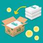  Pampers Baby-Dry Größe 3, 222 Windeln, 6kg - 10kg Monatsbox