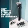  Gillette Intimate Rasierer für Männer, 1 Rasierer, 2 Ersatzklingen 