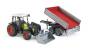 Bruder 02112 Claas Nectis 267F plus Frontlader mit Anhänger