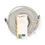Nedis CAT6-Netzwerkkabel / RJ45 Stecker / RJ45 Stecker / S/FTP / 30.0 m / Rund / LSZH / Grau / Label