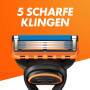 Gillette Fusion 5 Rasierklingen, 12 Ersatzklingen für Nassrasierer Herren mit 5-fach Klinge 