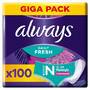 Multipack 5x Always Daily Fresh Slim Flexistyle Slipeinlagen 100 Stück, Mit Frischeduft, Ultra-dünn Und Passend Für Alle Slipformen 