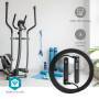 Nedis SmartLife Springseil / Bluetooth® / Dual Hall sensor / LED-Anzeige / PVC / 3.00 m / Akku-Bälle / Beutel mit Kordelzug / Schwarz