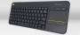 Logitech K400 Plus schwarz Wireless Touch Keyboard Tastaturen PC -kabellos-