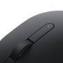 Dell Mobile Wireless Mouse – MS3320W - Black - Ambidextrous - Optical - RF Wireless + Bluetooth - 1600 DPI - Black