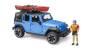 Bruder 02529 Jeep Wrangler RubiconUnlimited mit Kajak und Figur