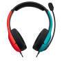 PDP Officially Licensed LVL 40 stereo headset (Switch and Switch Lite compatible) - Wired - Gaming - 200 g - Headset - Black - Blue - Red