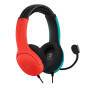 PDP Officially Licensed LVL 40 stereo headset (Switch and Switch Lite compatible) - Wired - Gaming - 200 g - Headset - Black - Blue - Red