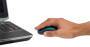 Manhattan Success Wireless Mouse - Black/Blue - 1000dpi - 2.4Ghz (up to 10m) - USB - Optical - Three Button with Scroll Wheel - USB micro receiver - AA battery (included) - Low friction base - Three Year Warranty - Blister - Ambidextrous - Optical - RF Wi