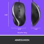 Logitech Advanced Corded Mouse M500s - Right-hand - Optical - USB Type-A - 4000 DPI - Black