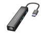 CONCEPTRONIC Adapter USB3.0-> RJ45,3xUSB3.0,TypC Ad 0.15m sw (DONN07BA)