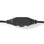 Nedis PC-Headset / Über Ohr / Stereo / 1x 3.5 mm / 2x 3.5 mm / Klappbarer Mikrofon / Schwarz