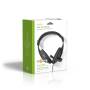 Nedis PC-Headset / Über Ohr / Stereo / 1x 3.5 mm / 2x 3.5 mm / Klappbarer Mikrofon / Schwarz