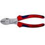 KNIPEX 74 05 180 - Diagonal-cutting pliers - Chromium-vanadium steel - Plastic - Blue/Red - 18 cm - 270 g