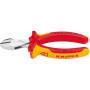 KNIPEX X-Cut - Diagonal-cutting pliers - Chromium-vanadium steel - Plastic - Red/Orange - 16 cm - 175 g