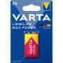 Varta Max Tech 9V - Single-use battery - 9V - Alkaline - 9 V - 1 pc(s) - 580 mAh