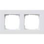 GIRA 0212295 Abdeckrahmen 2f flach E2 Reinweiß 212295