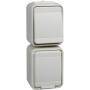 Schneider Electric Kombination AP44 senkr. perlweiß 448620