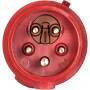 Mennekes 3319A - Straight - 400 V - Red - IP44 - 1 pc(s)