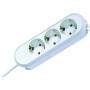 Bachmann SMART 6x Schuko H05VV-F 3G 1.50mm² 16A/3680W 5m - 5 m - Plastic - White - 6 AC outlet(s) - 3680 W - 16 A