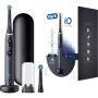 Oral-B iO 7 iO7 Elektrische Zahnbürste/Electric Toothbrush, Magnet-Technologie, 2 Aufsteckbürsten, 5 Putzmodi für Zahnpflege, Display & Reiseetui, Designed by Braun, black onyx