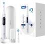Oral-B iO 6 iO6 Elektrische Zahnbürste/Electric Toothbrush, Magnet-Technologie, 2 Aufsteckbürsten, 5 Putzmodi für Zahnpflege, Display & Reiseetui, Designed by Braun, white