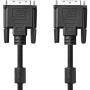 Nedis CCGB32000BK20 - 2 m - DVI-D - DVI-D - Male - Male - Black
