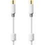 Nedis Koaxial Kabel| IEC Coax Stecker| Buchse| Vergoldet| 75 Ohm|