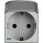 Bticino SCHUKOSTECKD ALU KLAPPDECKEL (HC4141PW)