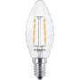 Philips PHIL CorePro LEDcandle 2-25W/827 gedrehtKerze E14 250lm Glas klar E