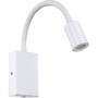 Eglo Leuchten LED-Wandleuchte 5W Wippschalter Kunststoff weiss
