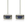 Nedis VGA-Kabel / VGA Stecker / VGA Stecker / Vernickelt / Maximale Auflösung: 1024x768 / 2.00 m / Rund / ABS / Elfenbein / Label