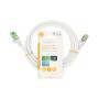 Nedis Cat 8.1-Netzwerkkabel / S/FTP / RJ45 Stecker / RJ45 Stecker / 2.00 m / Rund / LSZH / Weiss / Label