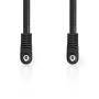 Nedis Audio-Video-Kabel / 3.5 mm Stecker / 3.5 mm Stecker / Vernickelt / 2.00 m / Rund / PVC / Schwarz