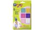 STAEDTLER FIMO 8032002 - Modelling clay - Gold,Lilac,Pink,Turquoise,White - Children - 6 colours - 110 °C - 42 g