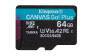 SD MicroSD Card  64GB Kingston SDXC Canvas Go Plus w.A retail (SDCG3/64GB)