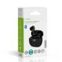Nedis Vollständig drahtlose Kopfhörer / ANC (Active Noise Cancelling) / Bluetooth® / max. Batteriespielzeit: 30 Std / Berührungssteuerung / Ladegehäuse / Kabelloses Ladegehäuse / Eingebautes Mikro / Stimmkontrolle / Schwarz