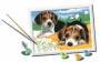 Ravensburger CreArt 28329 - Jack Russel Welpen - Malen nach Zahlen Hunde für Kinder ab 7 Jahre