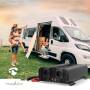 Nedis Power Inverter reine Sinus-Wellen / Eingangsspannung: 12 V DC / Geräteausgangsanschluss: Type F (CEE 7/3) / USB-A / 1x USB-C™ / 230 V AC 50 Hz / 2000 W / Spitzenleistung: 4000 W / Schraubklemme / Reine Sinuswelle / Düse / Schwarz