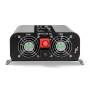 Nedis Power Inverter reine Sinus-Wellen / Eingangsspannung: 12 V DC / Geräteausgangsanschluss: Type F (CEE 7/3) / USB-A / 1x USB-C™ / 230 V AC 50 Hz / 2000 W / Spitzenleistung: 4000 W / Schraubklemme / Reine Sinuswelle / Düse / Schwarz