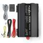 Nedis Power Inverter reine Sinus-Wellen / Eingangsspannung: 12 V DC / Geräteausgangsanschluss: Type F (CEE 7/3) / USB-A / 1x USB-C™ / 230 V AC 50 Hz / 2000 W / Spitzenleistung: 4000 W / Schraubklemme / Reine Sinuswelle / Düse / Schwarz
