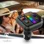 Nedis Kfz Audio FM Transmitter / Fest / freisprechend / 1 " / Amber Screen / Bluetooth® / PD 18 W / PD 20 W / Schnellladung / Bass Boost / Google Assistant / Siri / Schwarz
