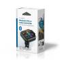 Nedis Kfz Audio FM Transmitter / Fest / freisprechend / 1 " / Amber Screen / Bluetooth® / PD 18 W / PD 20 W / Schnellladung / Bass Boost / Google Assistant / Siri / Schwarz