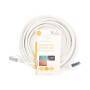 Nedis CAT6a-Netzwerkkabel / S/FTP / RJ45 Stecker / RJ45 Stecker / 5.00 m / Snagless / Rund / LSZH / Weiss / Label