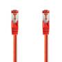 Nedis CAT6-Netzwerkkabel / RJ45 Stecker / RJ45 Stecker / S/FTP / 5.00 m / Rund / LSZH / Red / Label