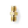 Nedis SMA Adapter / SMA-Buchse Reverse Polarity / SMA-Buchse / Vergoldet / 50 Ohm / Gerade / PVC / Gold / 2 Stück / Box