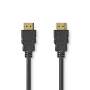 Nedis Premium High Speed ​​HDMI ™ Kabel mit Ethernet / HDMI™ Stecker / HDMI™ Stecker / 4K@60Hz / 18 Gbps / 1.00 m / Rund / PVC / Schwarz / Label