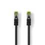 Nedis CAT7-Netzwerkkabel / S/FTP / RJ45 Stecker / RJ45 Stecker / 5.00 m / Snagless / Rund / LSZH / Schwarz / Label