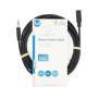 Nedis Stereo-Audiokabel / 3.5 mm Stecker / 3.5 mm Buchse / Vernickelt / 3.00 m / Rund / Schwarz / Label